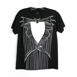 Nightmare Before Christmas Burton Skellington Jack cartoon graphic tee Halloween